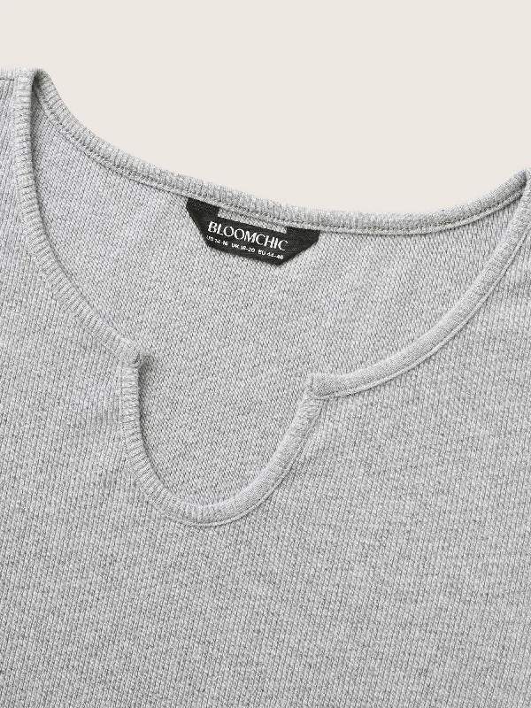 cotton-notched-collar-solid-pit-strip-t-shirt