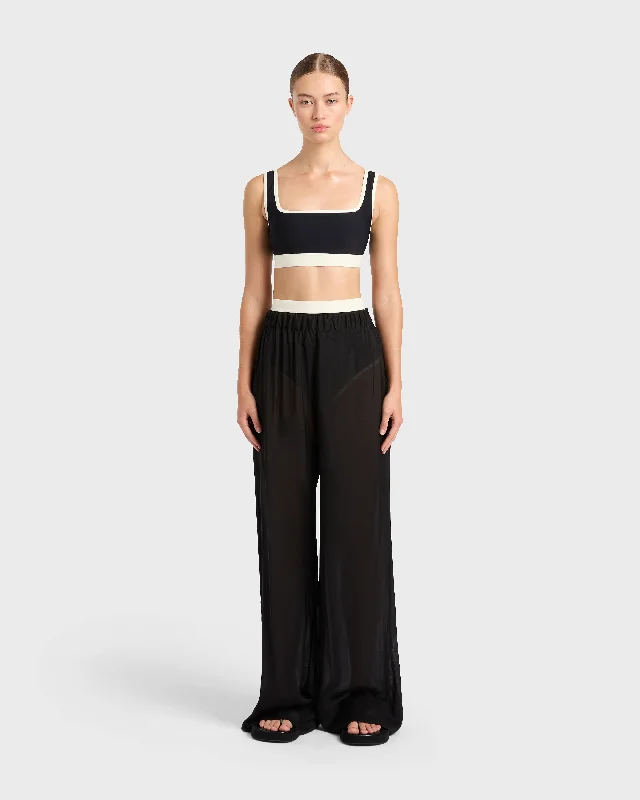 Cremona Sheer Pant - Black