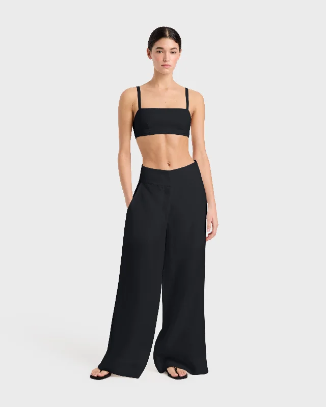 Delphi High Waist Pant - Black