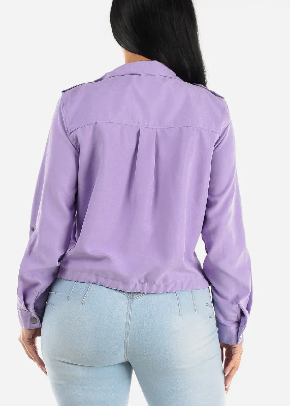 drawstring-waist-zip-up-jacket-light-purple-bj07292ltprpl