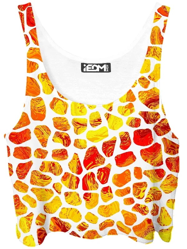 Giraffe Pattern Crop Top