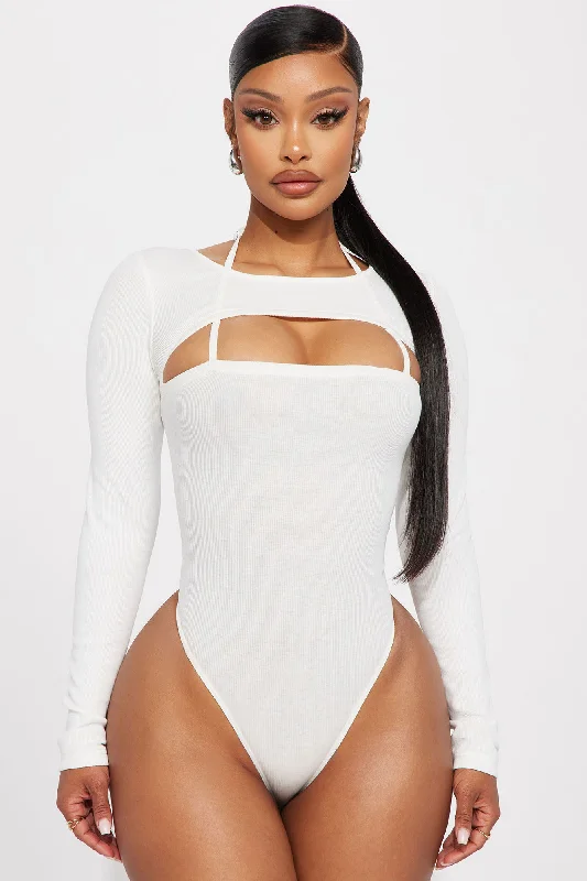 Just Another Day Bodysuit - White