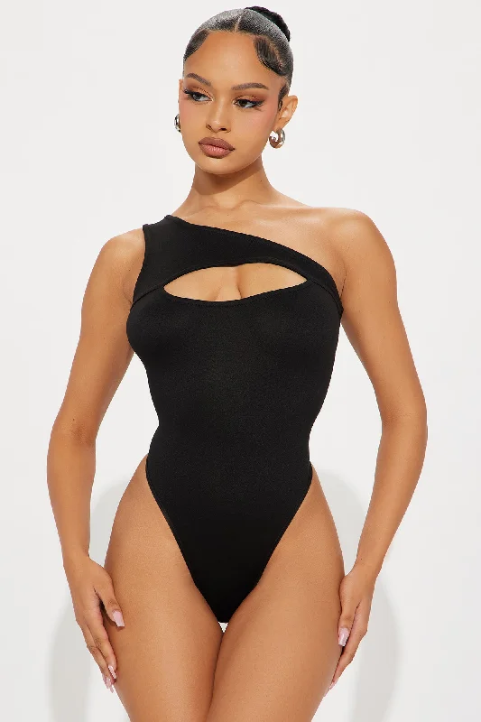 Kamaria Cut Out Bodysuit - Black