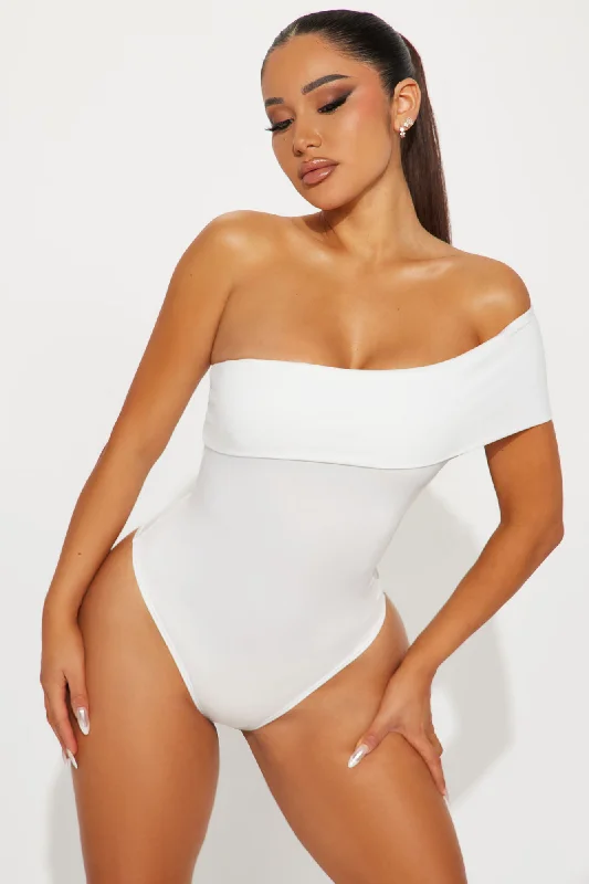 Kendall Off Shoulder Bodysuit - Ivory