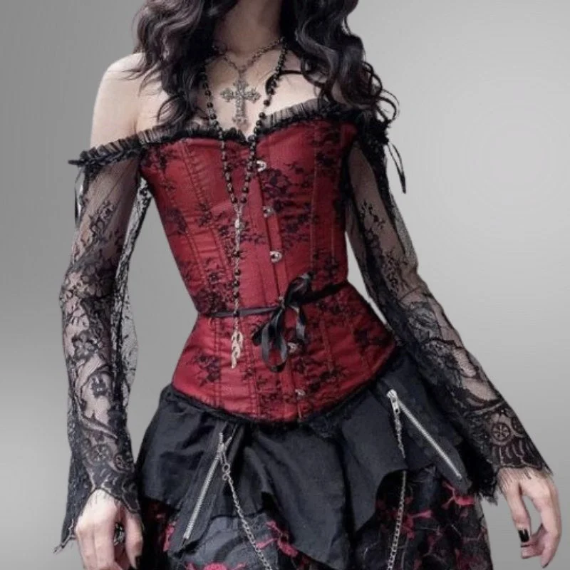 Long sleeve Steampunk bustier