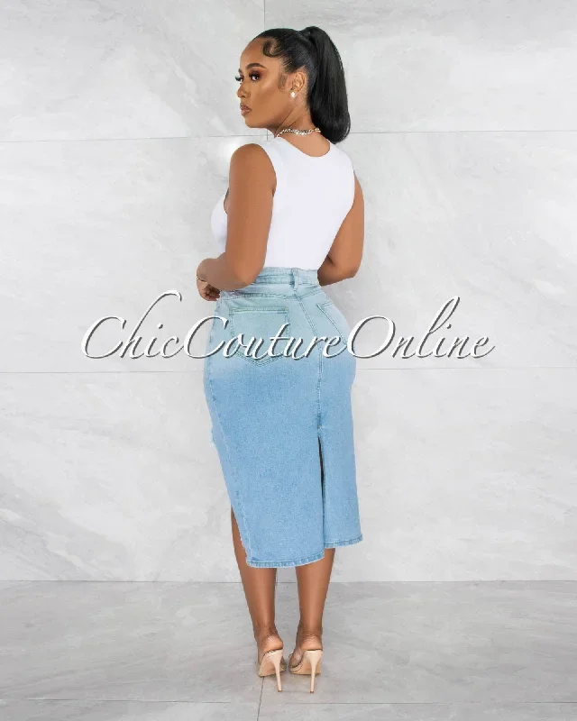 lovy-light-denim-front-slit-distressed-midi-skirt