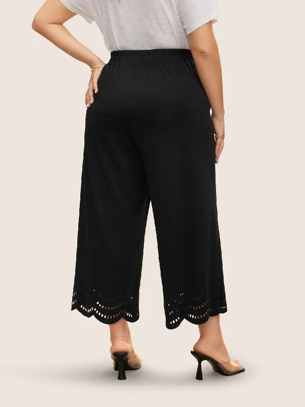 medium-stretch-laser-cut-elastic-waist-pants