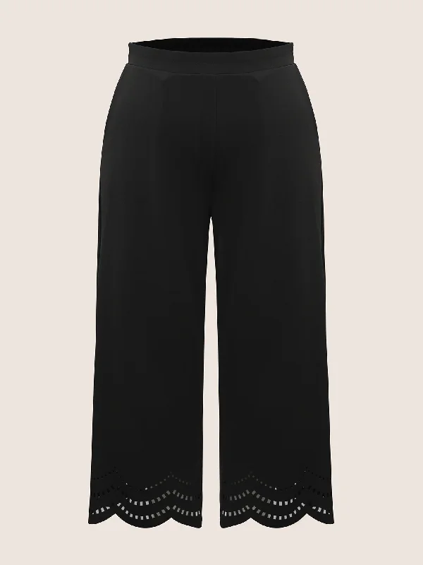 medium-stretch-laser-cut-elastic-waist-pants