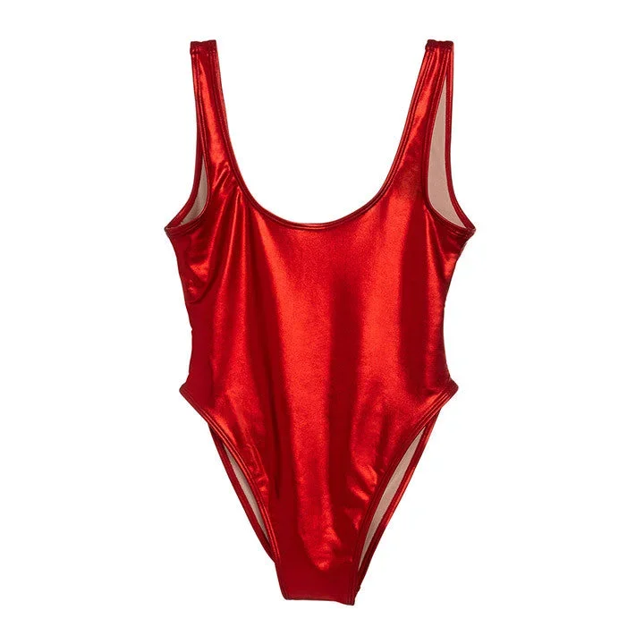 METALLIC RED [BLANK SWIMSUIT]