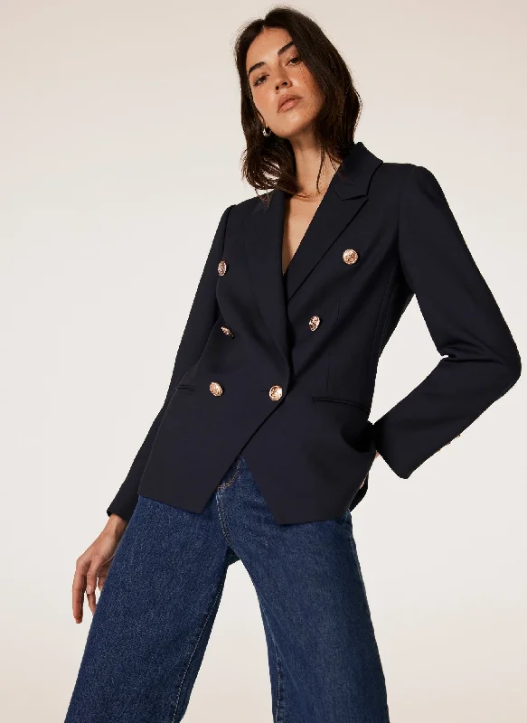 Navy Double Breasted Blazer