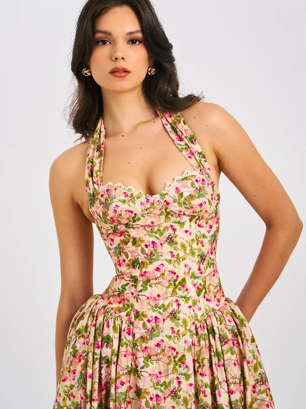 niya-floral-print-linen-halter-corset-maxi-dress