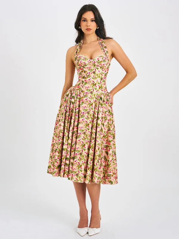 niya-floral-print-linen-halter-corset-maxi-dress