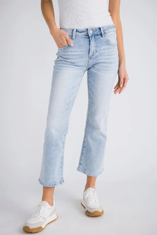 Risen Gigi Crop Kick Flare Jeans