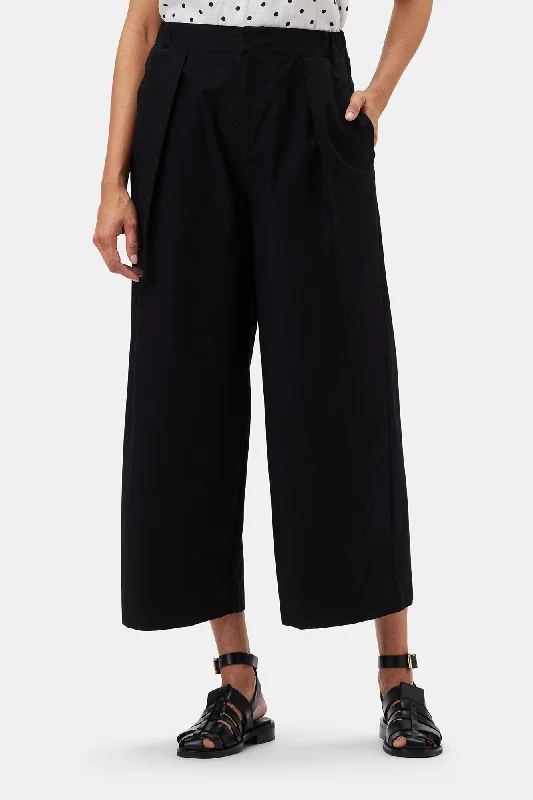 Sammy Organic Cotton Poplin Pant - Black