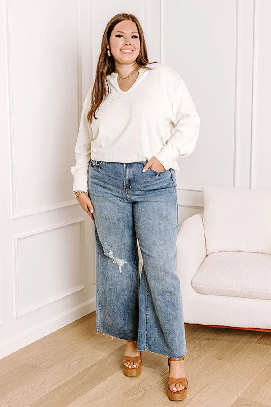 The Adeline High Waist Wide Leg Jean Curves