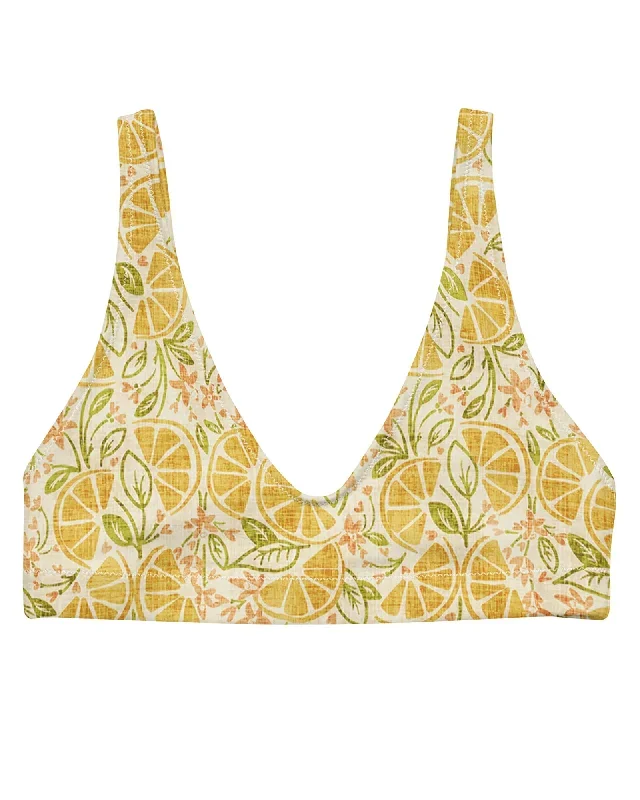 Vintage Citrus Recycled Bikini Top