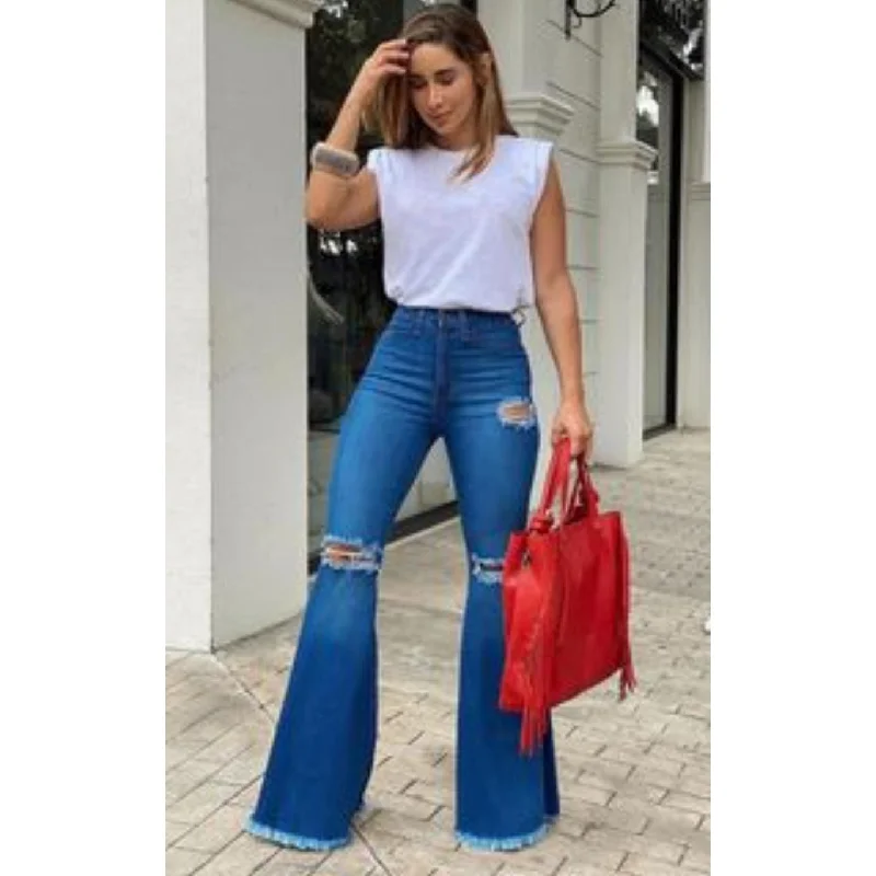 Vintage Wide Leg Denim Pants