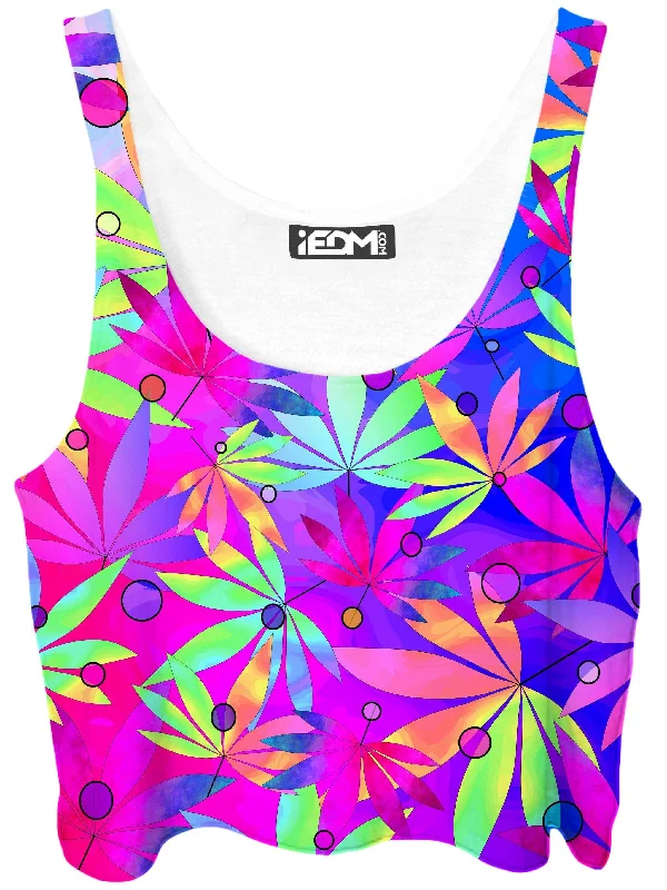 Whimsical Weed Crop Top