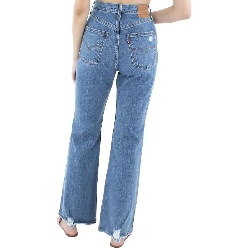 womens-denim-stretch-high-waist-flare-jeans